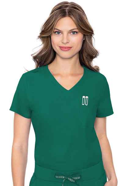 Med Couture Women's One Pocket Tuck-In Top