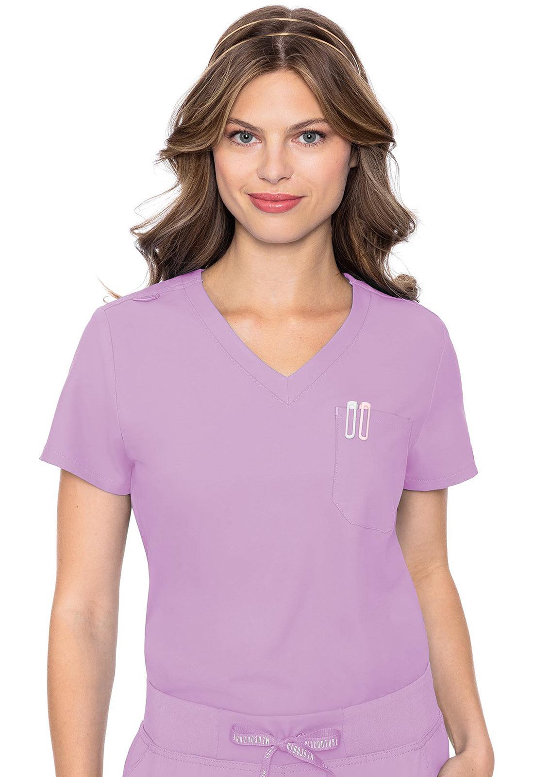Med Couture Women's One Pocket Tuck-In Top