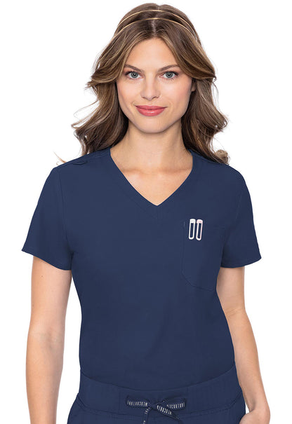 Med Couture Women's One Pocket Tuck-In Top