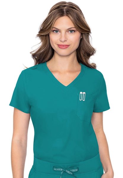 Med Couture Women's One Pocket Tuck-In Top