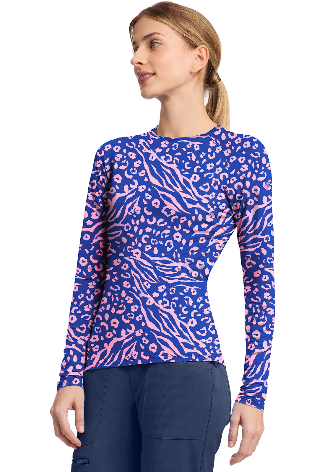 MC699 - Cherokee Women's Printed L/S Under scrub