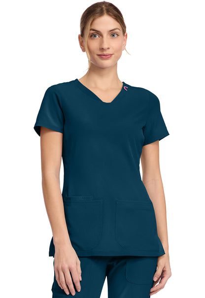 Med Couture Women's V-Neck Top
