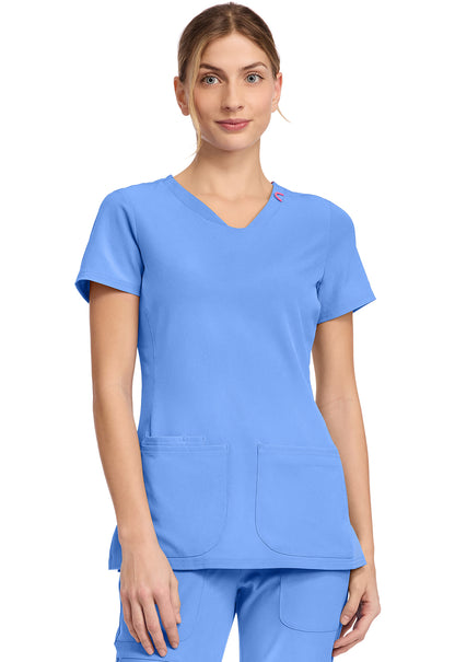 Med Couture Women's V-Neck Top
