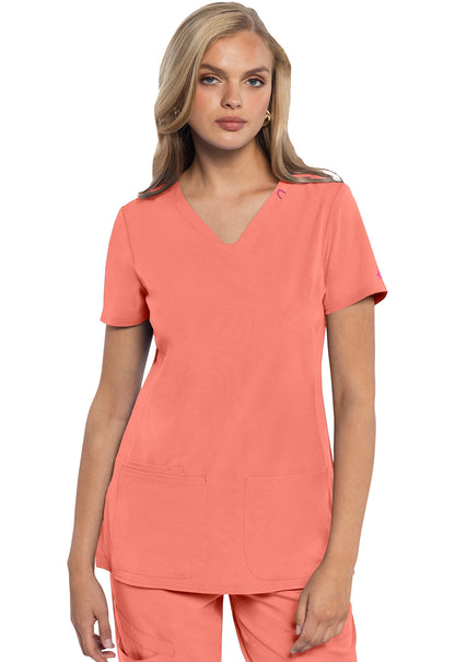 Med Couture Women's V-Neck Top