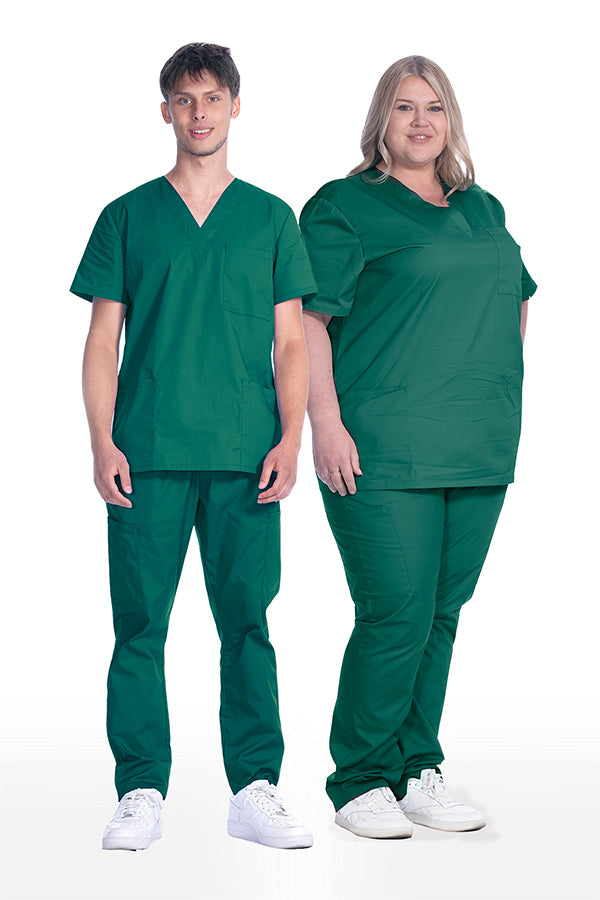 1005 Unisex Greentown Classix V-Neck Soft Cotton Scrub Top