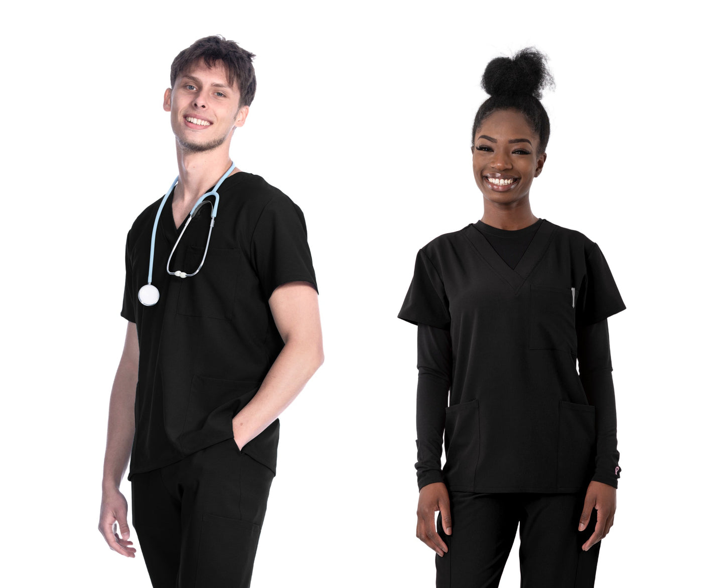 1202 Greentown 4Flex Unisex Scrub Top