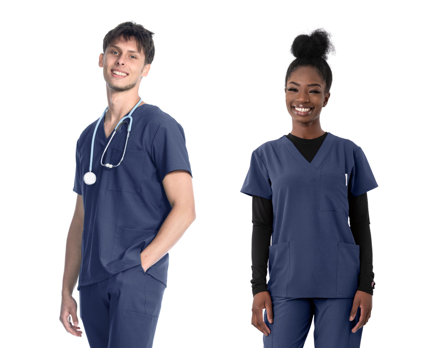 1202 Greentown 4Flex Unisex Scrub Top
