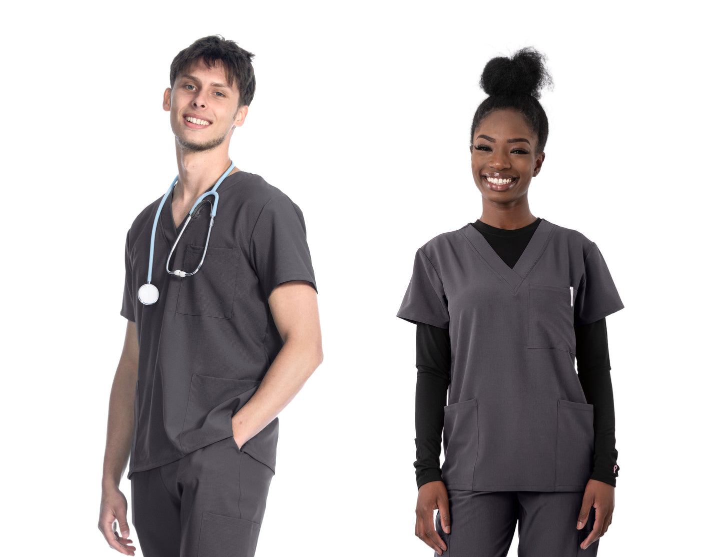 1202 Greentown 4Flex Unisex Scrub Top