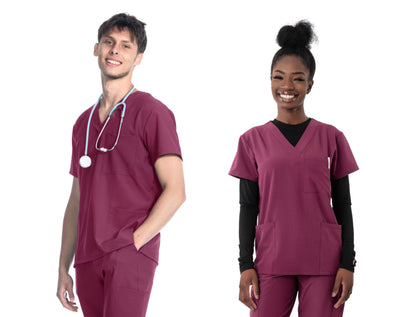 1202 Greentown 4Flex Unisex Scrub Top