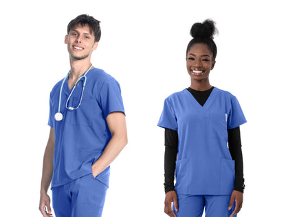 1202 Greentown 4Flex Unisex Scrub Top