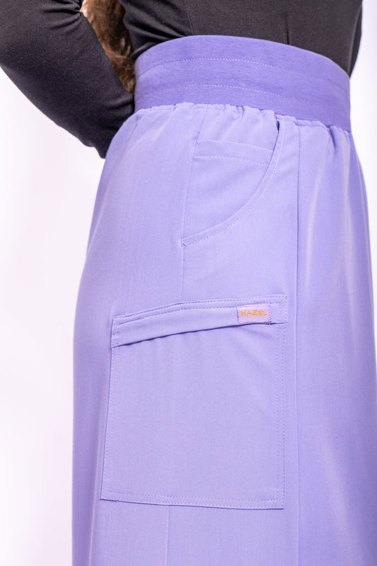 Hazel Scrub Skirt Iris- Regular length
