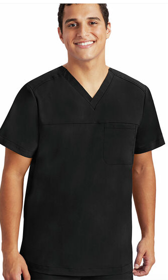 2330 Justin Men's Solid Scrub Top