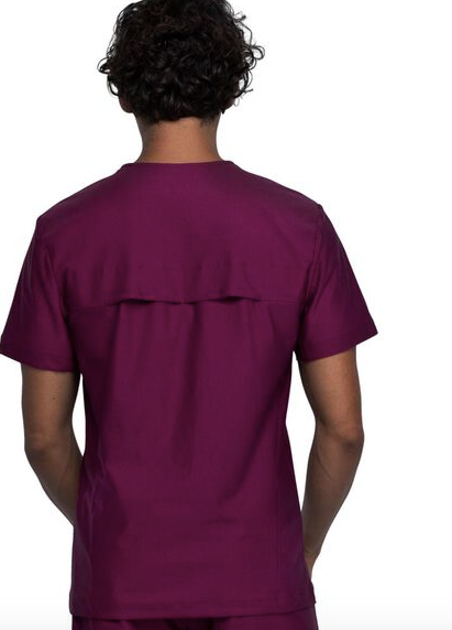 CK885 Men's V-Neck Solid Scrub Top