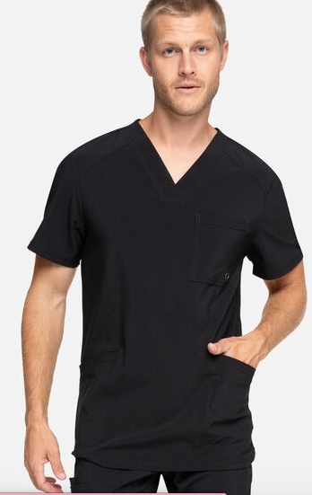 CK900A Men's V-Neck Solid Scrub Top