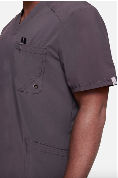 CK900A Men's V-Neck Solid Scrub Top