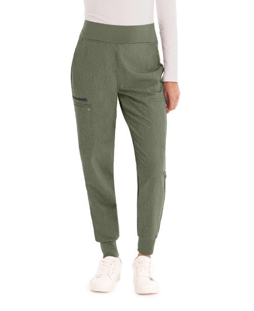 White Cross Vtess WB410P Petite Joggers with Jersey Knit Contrast