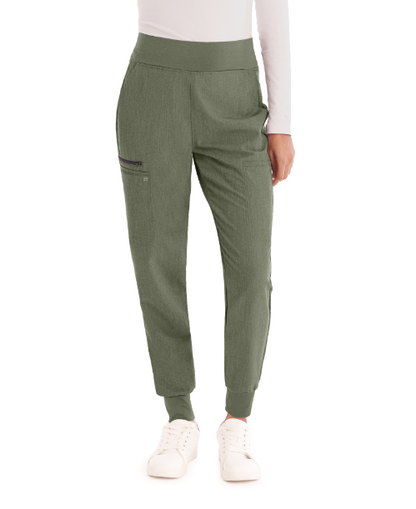 White Cross Vtess WB410P Petite Joggers with Jersey Knit Contrast
