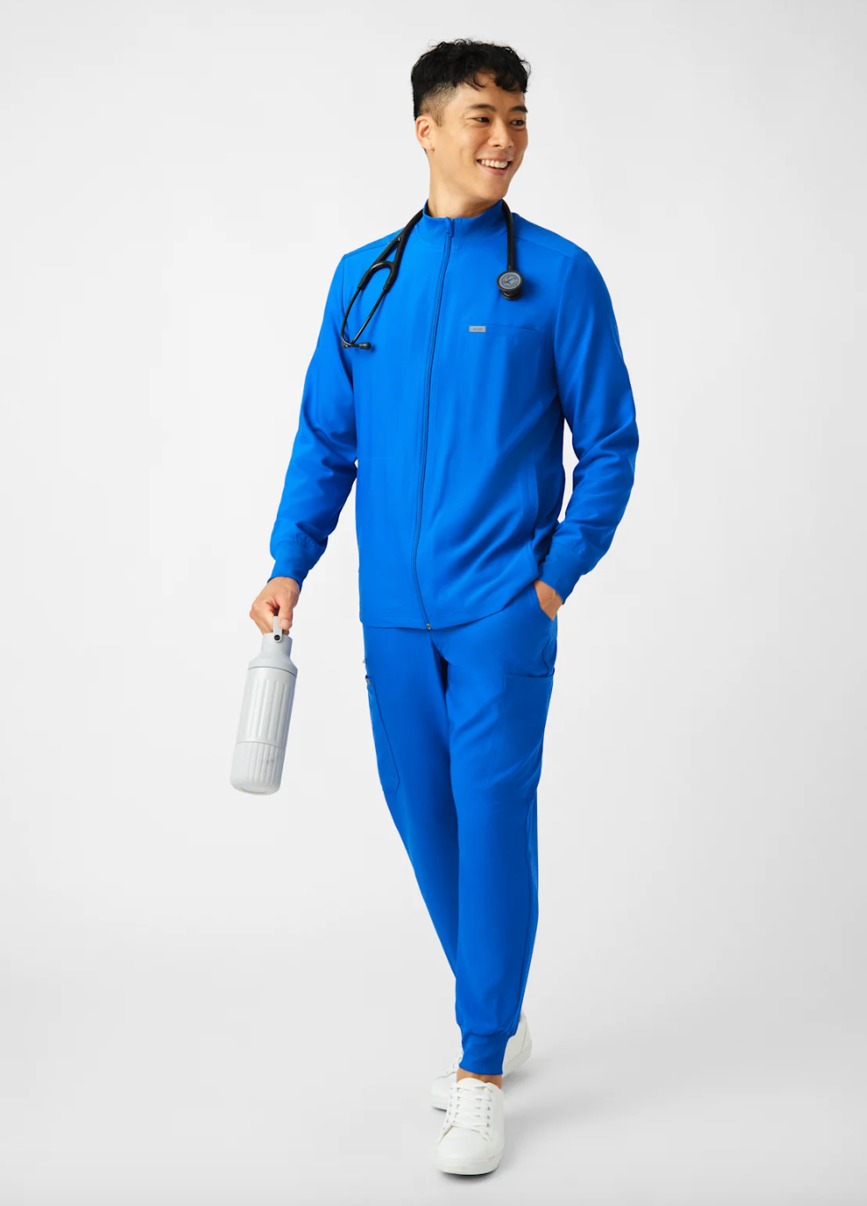 LJ703 - Men's 3-POCKET SCRUB JACKET