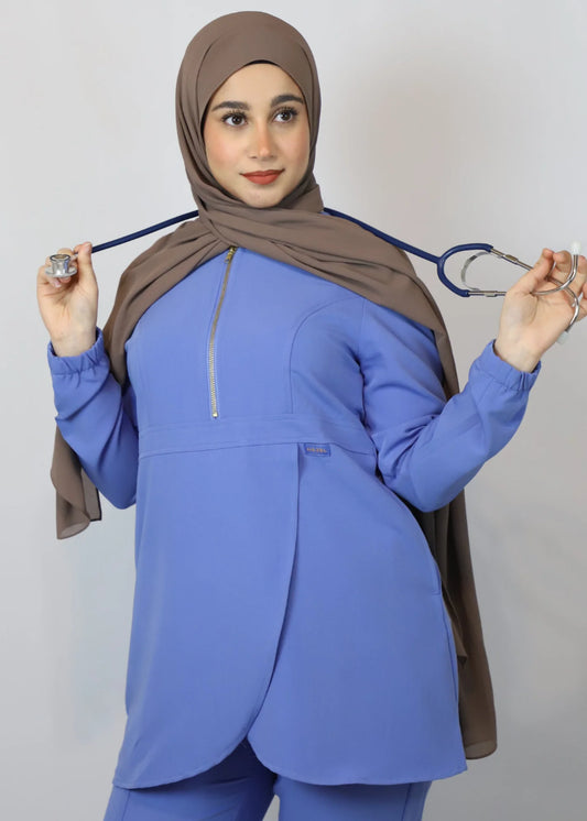 Women's Long Sleeved Hazel Orchid 2.0 Scrub Top