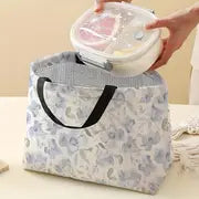 Mini Floral Themed Nurse Bag/Hand Bag/Lunch Bag with Full Front Pocket