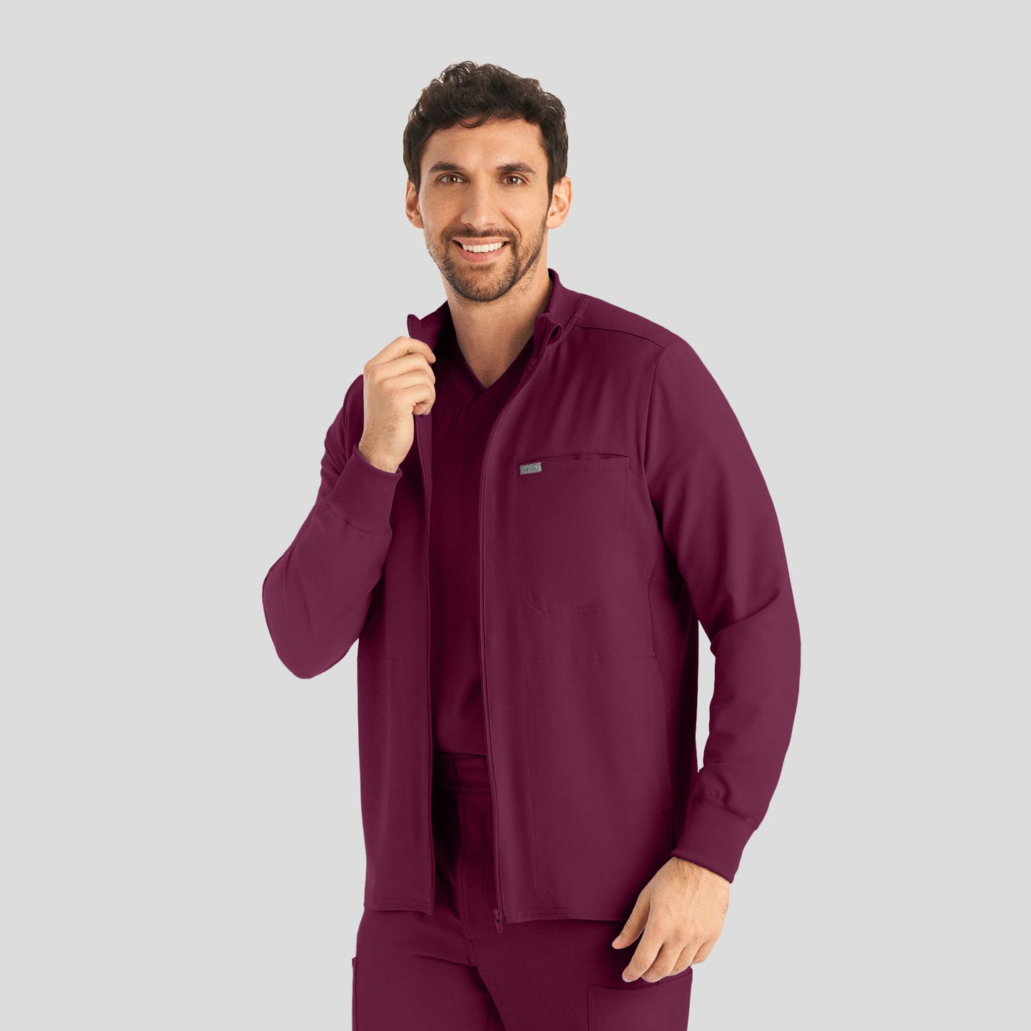 LJ703 - Men's 3-POCKET SCRUB JACKET