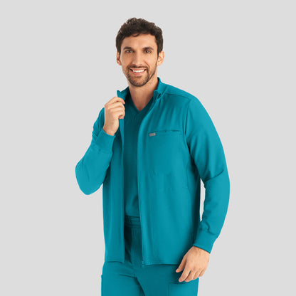 LJ703 - Men's 3-POCKET SCRUB JACKET