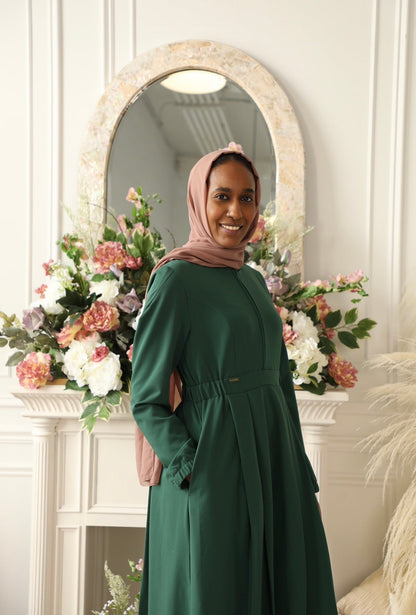 Jasmine Long Sleeved Scrub Dress - Modest Scrub Dress