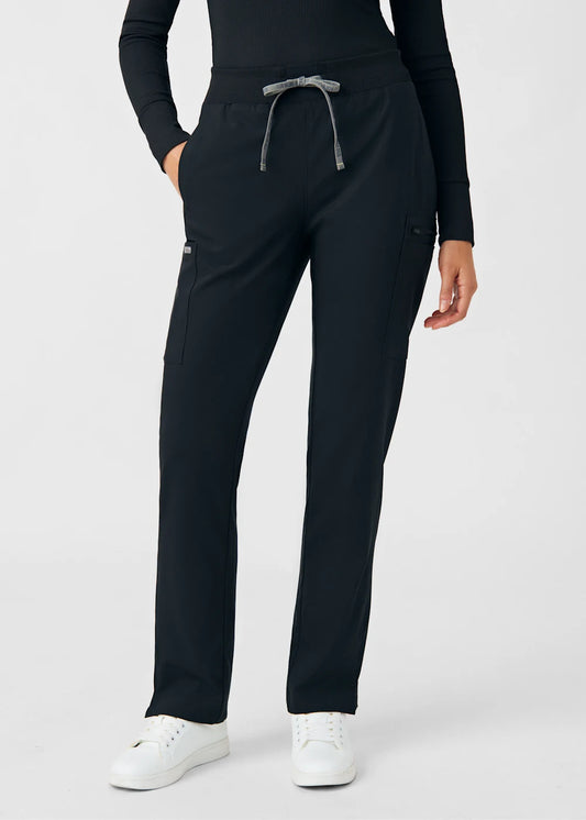 Women's Landau Forward 5-Pocket Rib Knit Waistband Scrub Pant