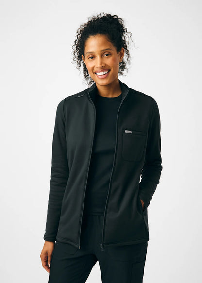 LJ708 - Landau Forward Women's 5-Pocket Zip-Front Fleece Scrub Jacket