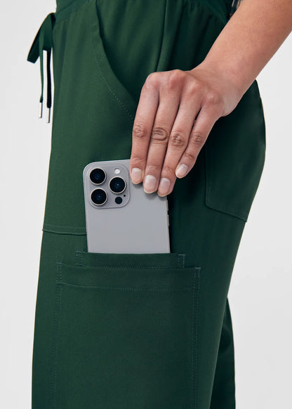 Landau Women's 8-Pocket Cargo Scrub Jumpsuit