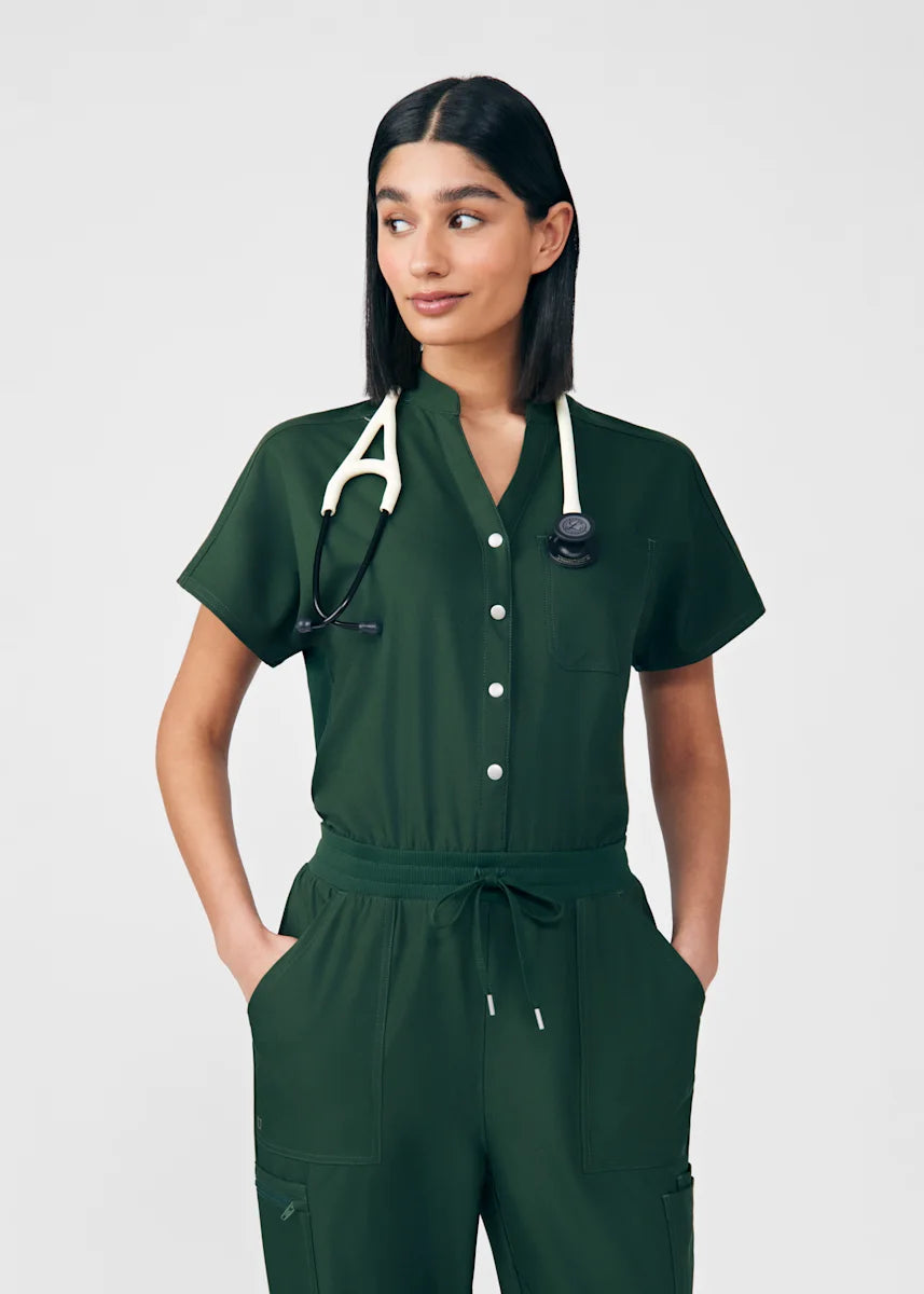 Landau Women's 8-Pocket Cargo Scrub Jumpsuit