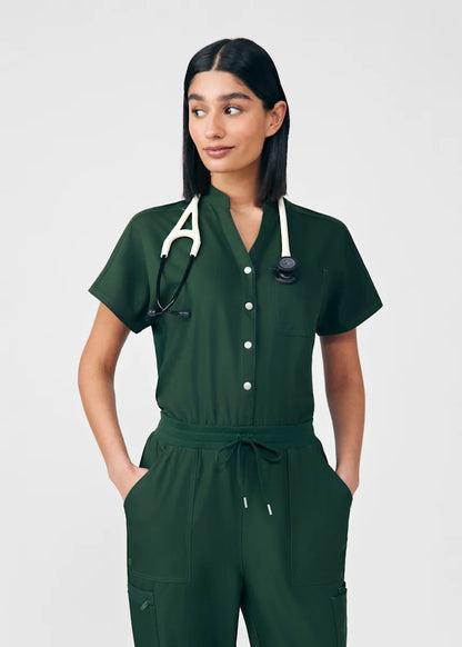 Landau Women's 8-Pocket Cargo Scrub Jumpsuit