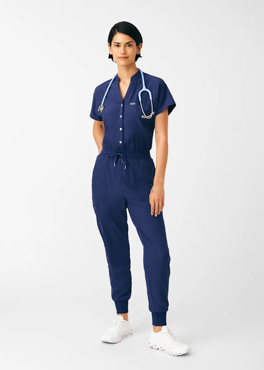 Landau Women's 8-Pocket Cargo Scrub Jumpsuit