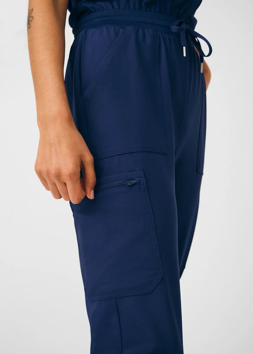 Landau Women's 8-Pocket Cargo Scrub Jumpsuit