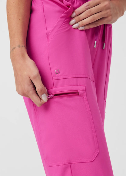 Landau Women's 8-Pocket Cargo Scrub Jumpsuit