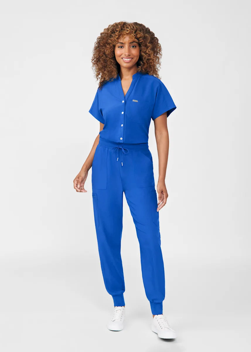 Landau Women's 8-Pocket Cargo Scrub Jumpsuit