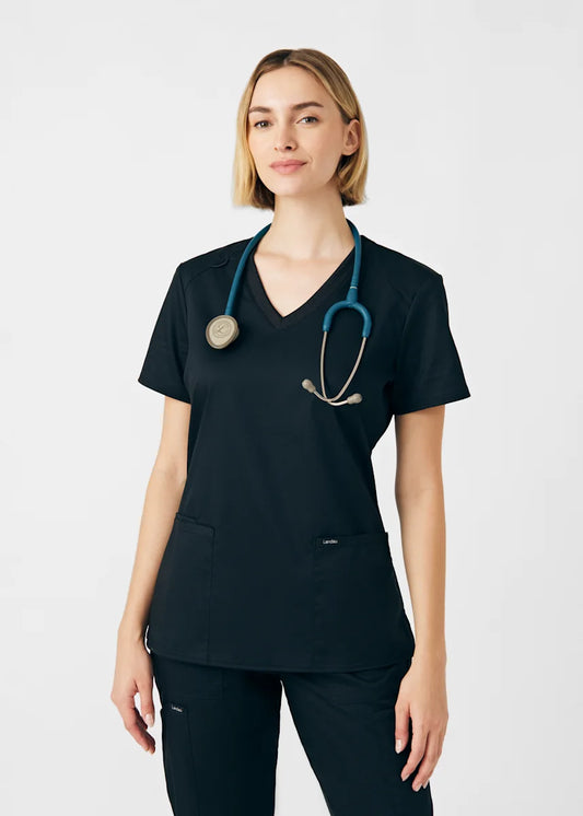 Landau Proflex Women's 3-Pocket V-Neck Scrub Top