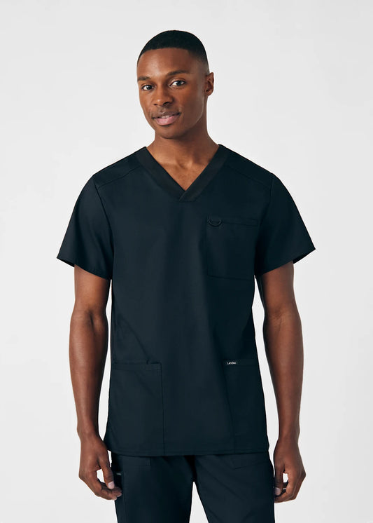 Landau Proflex Men's 4-Pocket V-Neck Scrub Top