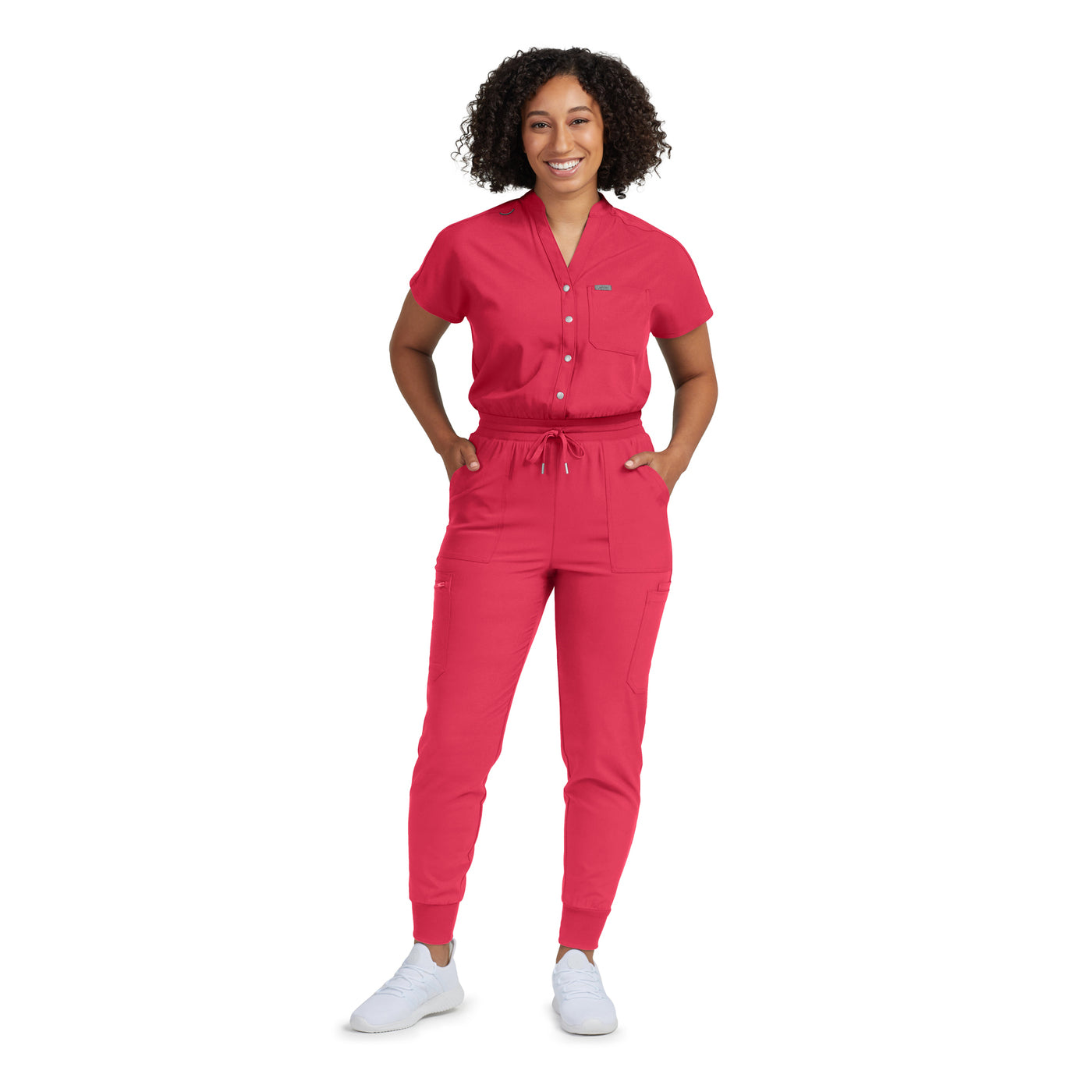 LO603 - Landau Women's 8- Pocket Cargo Scrub Jump Suit