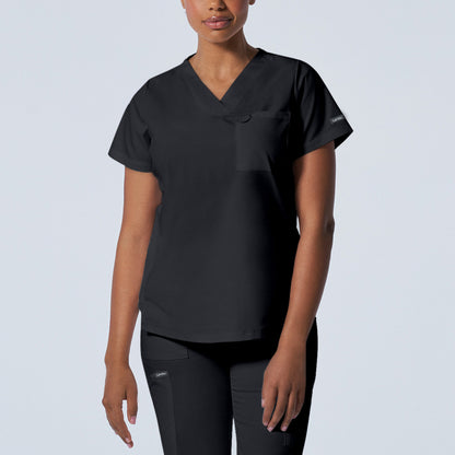 LT107 (Core Colours) - Women's 2-Pocket V-Neck Landau Proflex Scrub Top