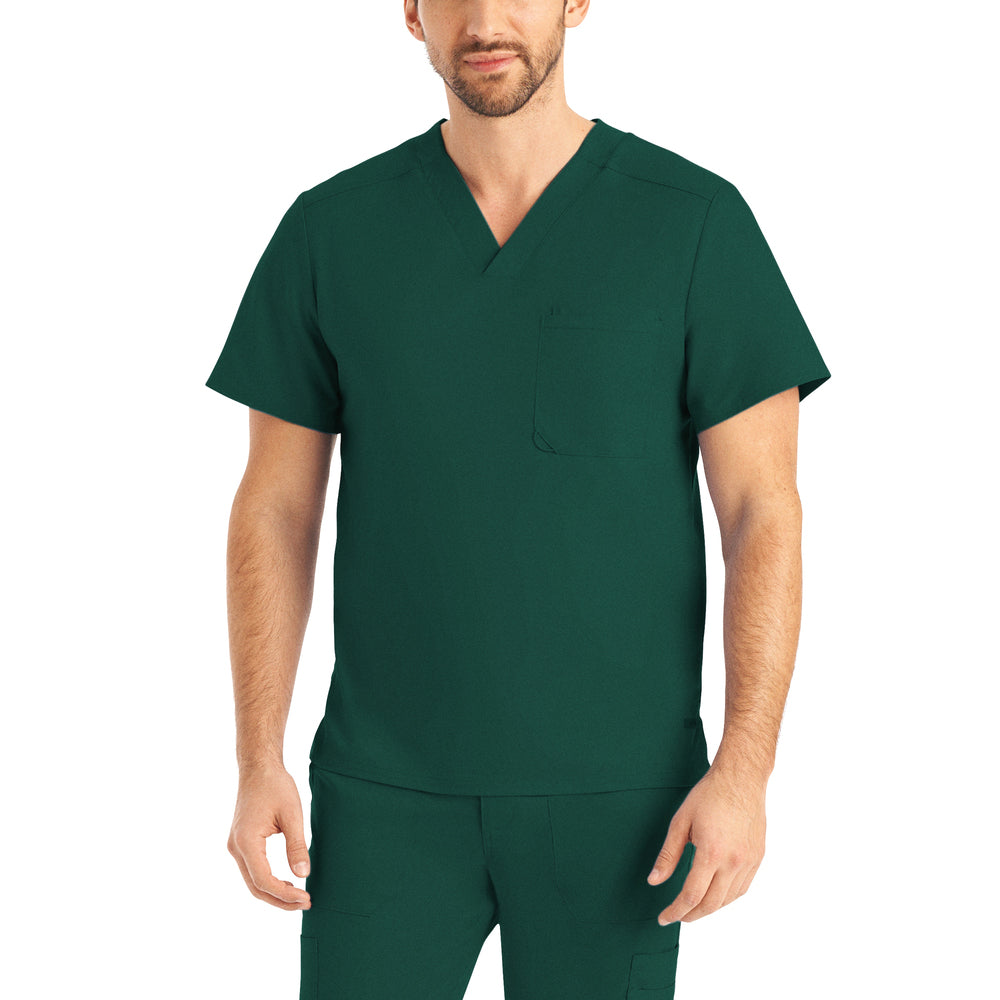 LT108 - Landau Proflex Men's V-Neck Scrub Top