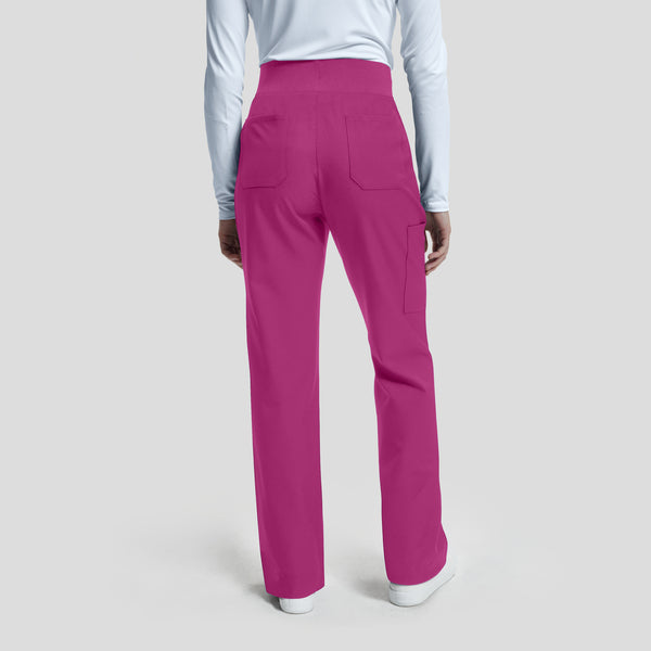 WB421 White Cross Vibe Women's Cargo Wide Leg Pants