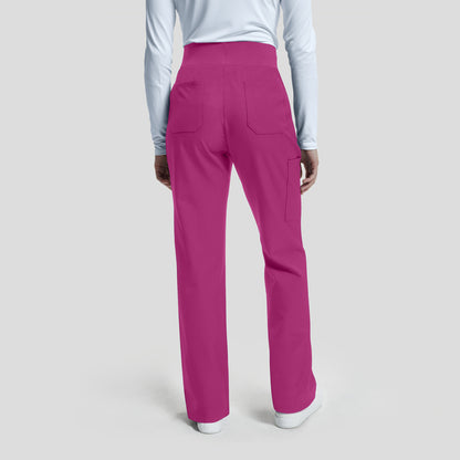 WB421 White Cross Vibe Women's Cargo Wide Leg Pants