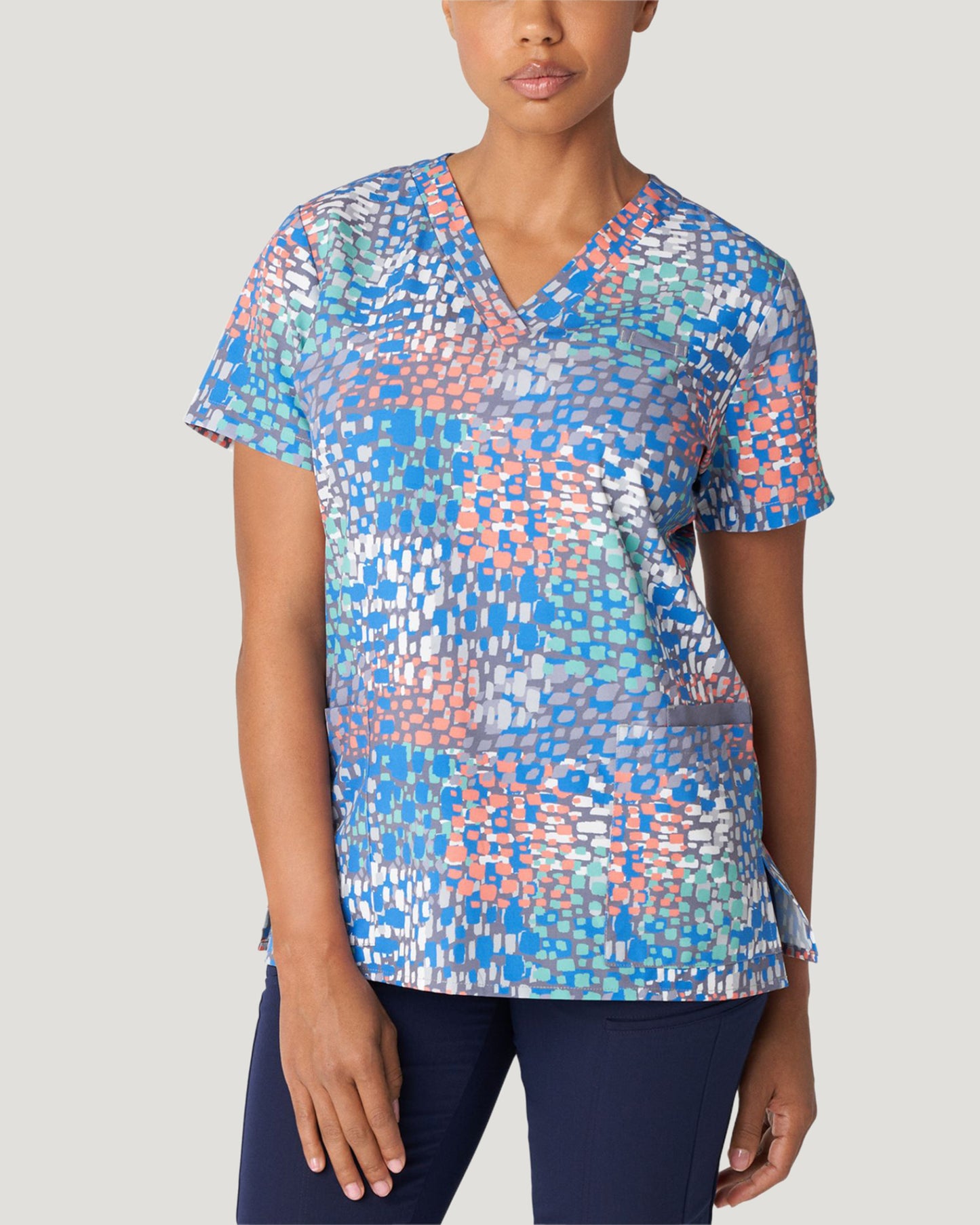 618MOGA - MOSAIC GARDEN PRINTED TOP