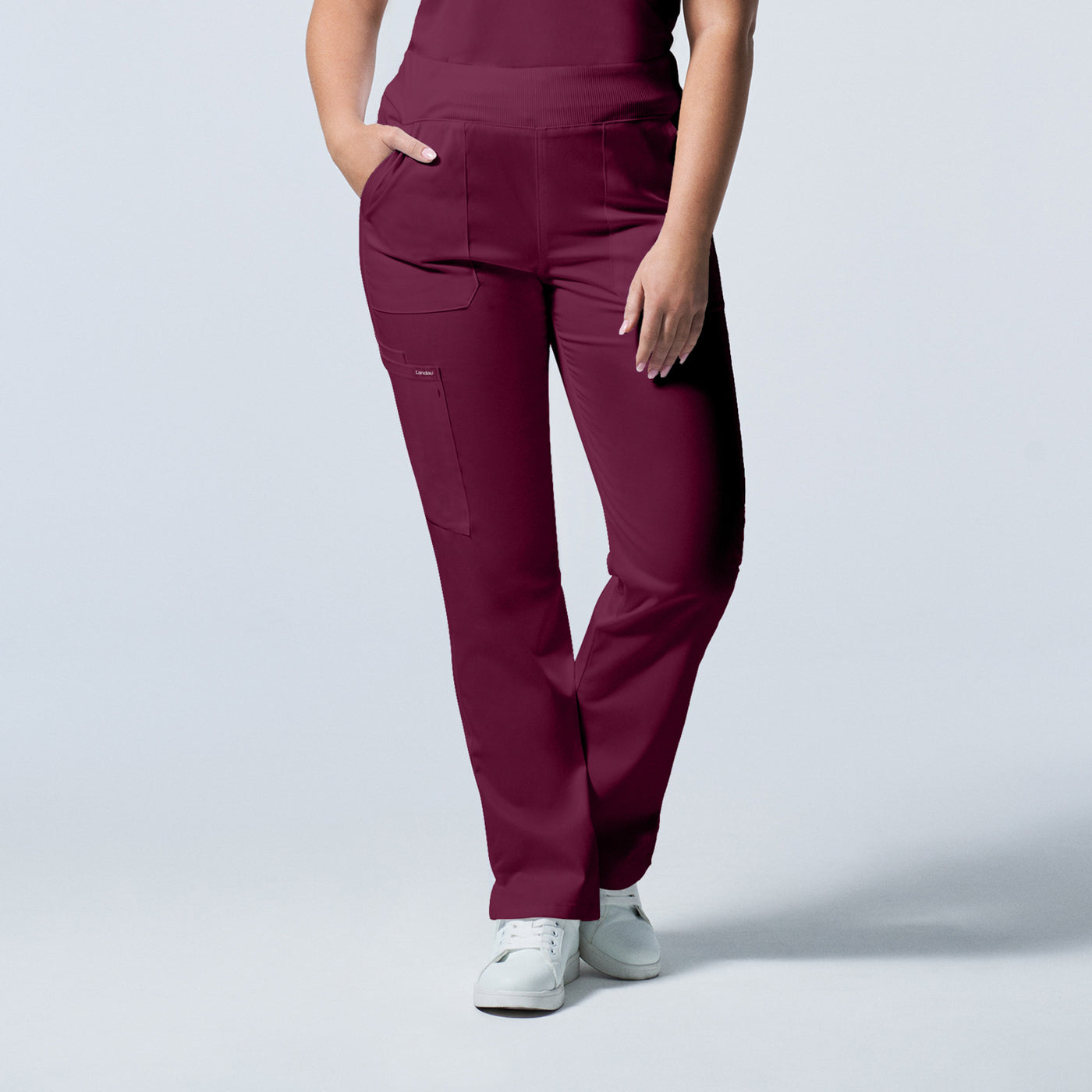 LB405 White Cross Landau Proflex Women's Cargo Scrub Pants