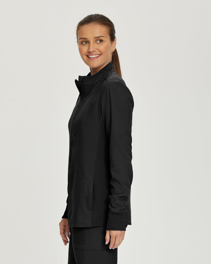 LJ700 White Cross Landau Women's Mock Neck Jacket