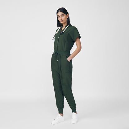 LO603 - Landau Women's 8- Pocket Cargo Scrub Jump Suit