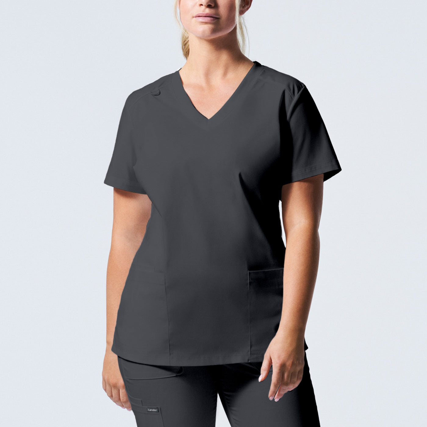 LT105 (Core Colours) Landau Proflex Women's 3-Pocket V-Neck Scrub Top