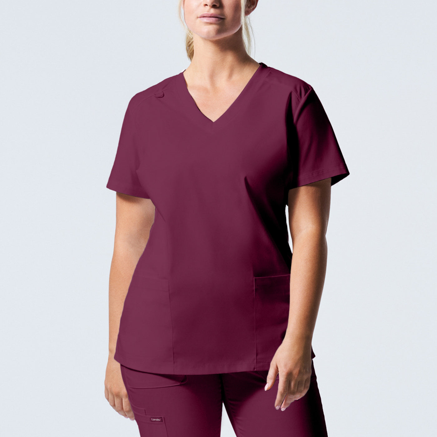 LT105 (Core Colours) Landau Proflex Women's 3-Pocket V-Neck Scrub Top