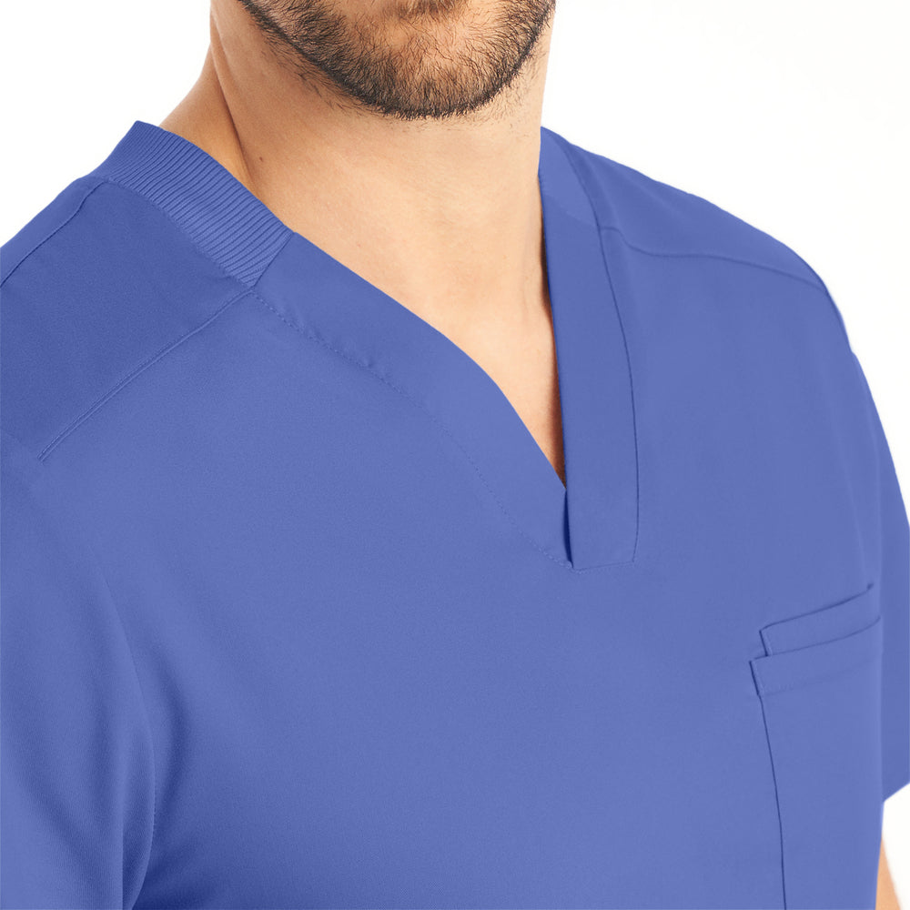 LT108 - Landau Proflex Men's V-Neck Scrub Top